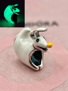 Pandora Disney Nightmare Before Christmas Zero Glow Ghost Dog Charm